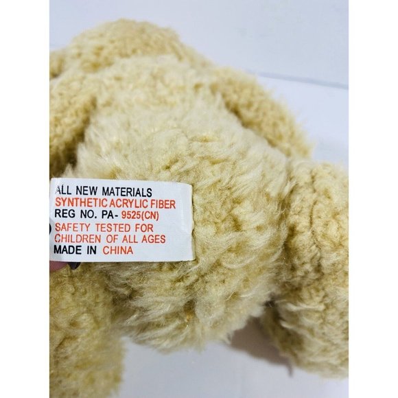 Teddy Bear 8” Sitting Plush Stuffed Animal Collectible Lite Brown Terrys Village - Picture 6 of 9